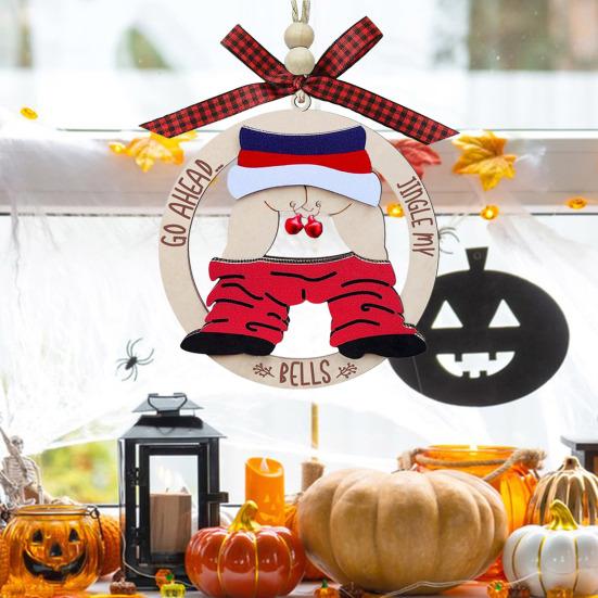 1/3 шт. забавные рождественские украшения деревянные непослушные уродливые рождественские елки подвесные знаки неуместные грязные украшения Санты для праздничного домашнего декора