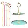 6 Sets Cake Stand Rods 3-Layer Metal Holder Heart-Shaped Design DIY Epoxy