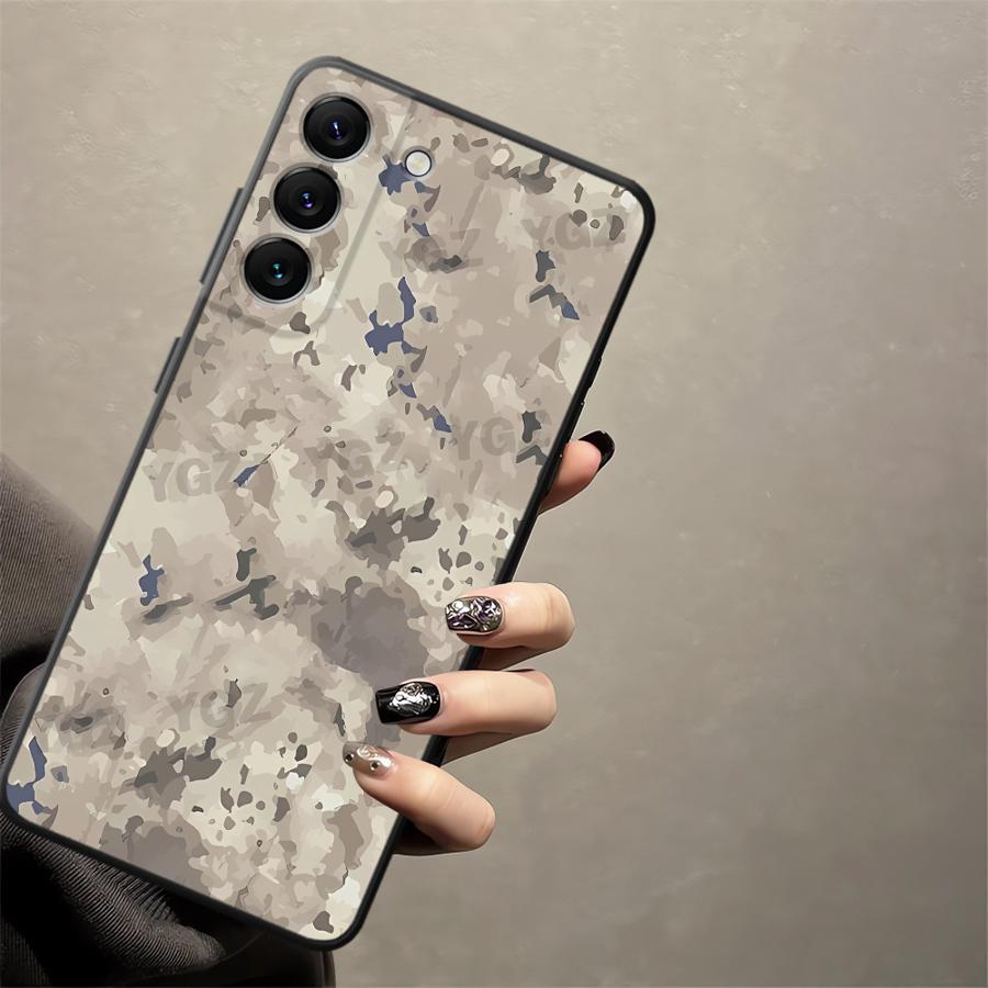 Чехол для Samsung Galaxy A03 A01 A02 A10 A20 A50 A70 A04 A05 A30 A40 A06 Note 20 Ultra 9 10 Мягкая задняя крышка телефона Камуфляж