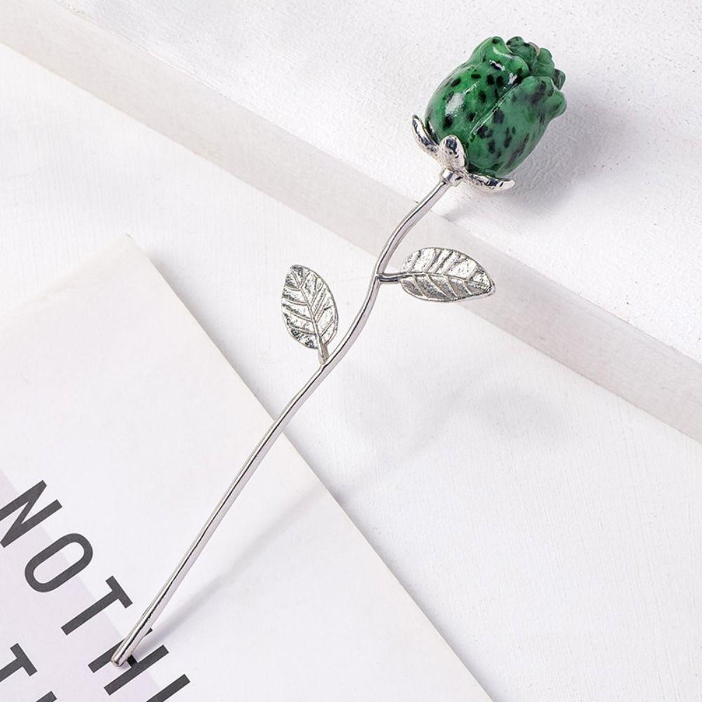 Hand Carved Natural Crystal Crafts Multicolor Romantic Rose Quartz Flowers Statue Decorative Crystal Rose Flower Home Decoration