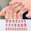 Носимые Маникюрные Французские Накладные Ногти Квадратная Головка Пресс-На Ногтях Водонепроницаемые Накладные Ногти Женщины