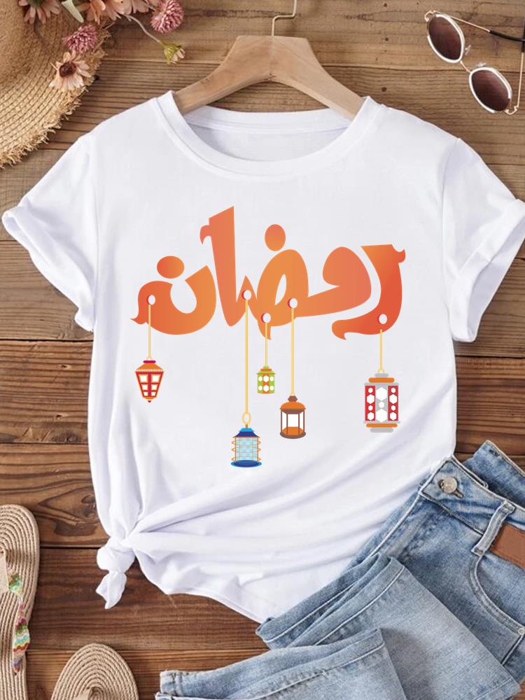 (Asian Size) Women T Shirt Letter Trend Cute 90s Style Short Sleeve Tee Top Clothing Fashion Print Lady Casual Female Graphic T-shirts