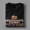 Принтованные футболки Descendants Zombies Worlds Collide Tour 2025 5881271464.6490 Мужские хлопковые с коротким рукавом и круглым вырезом Летние топы