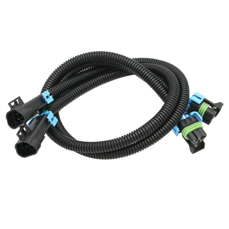 Pair 24 Inch Oxygen O2 Sensor Extension Wire Harness For Camaro Corvette LS2 LS3 LS7 L99 LTT 213-4408, 213-1694