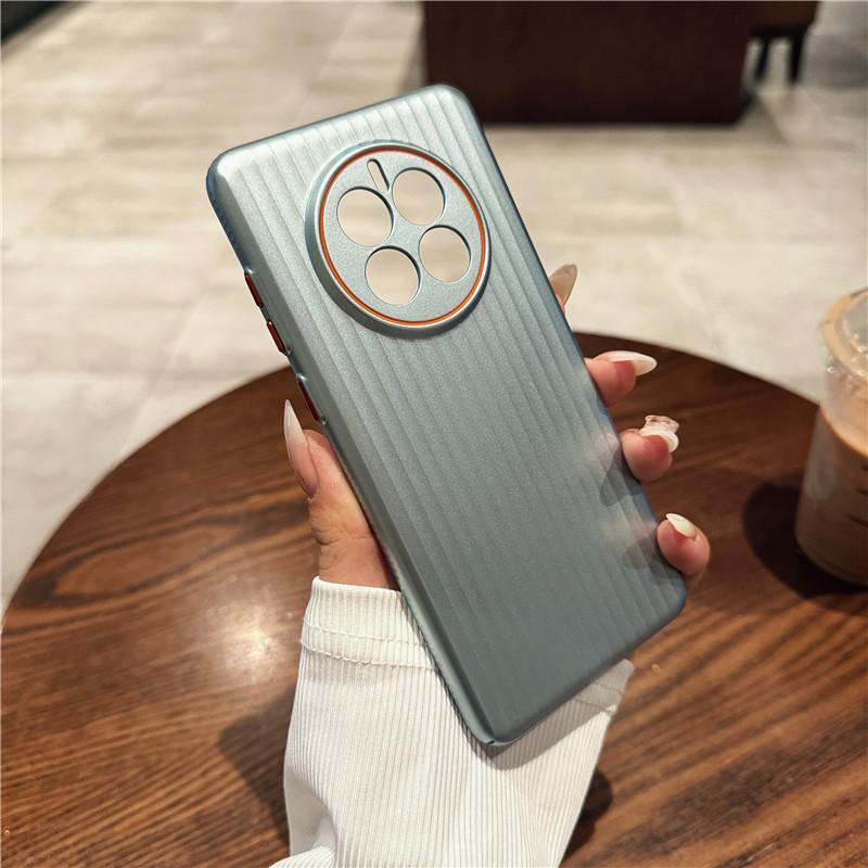 Для Huawei Mate 50 50E 40 40E 30 30E Pro Plus рифленое зернистое покрытие металлическая краска анти отпечатки пальцев ПК ударопрочный противоскользящий чехол-накладка