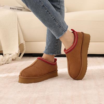 Модные хлопковые женские тапочки Litfun с пушистой отделкой, нескользящая плоская подошва, домашние шлепанцы для отдыха, мягкая подошва, комфорт, домашние женские тапочки