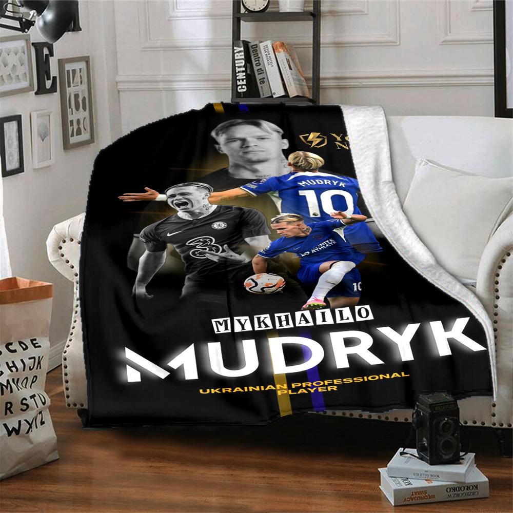 Chelsea Fc Football Player Customize Text Blanket Throw Customizable Blanket Comfortable Versatile for Chair Living Room Office Chair Livingroom
