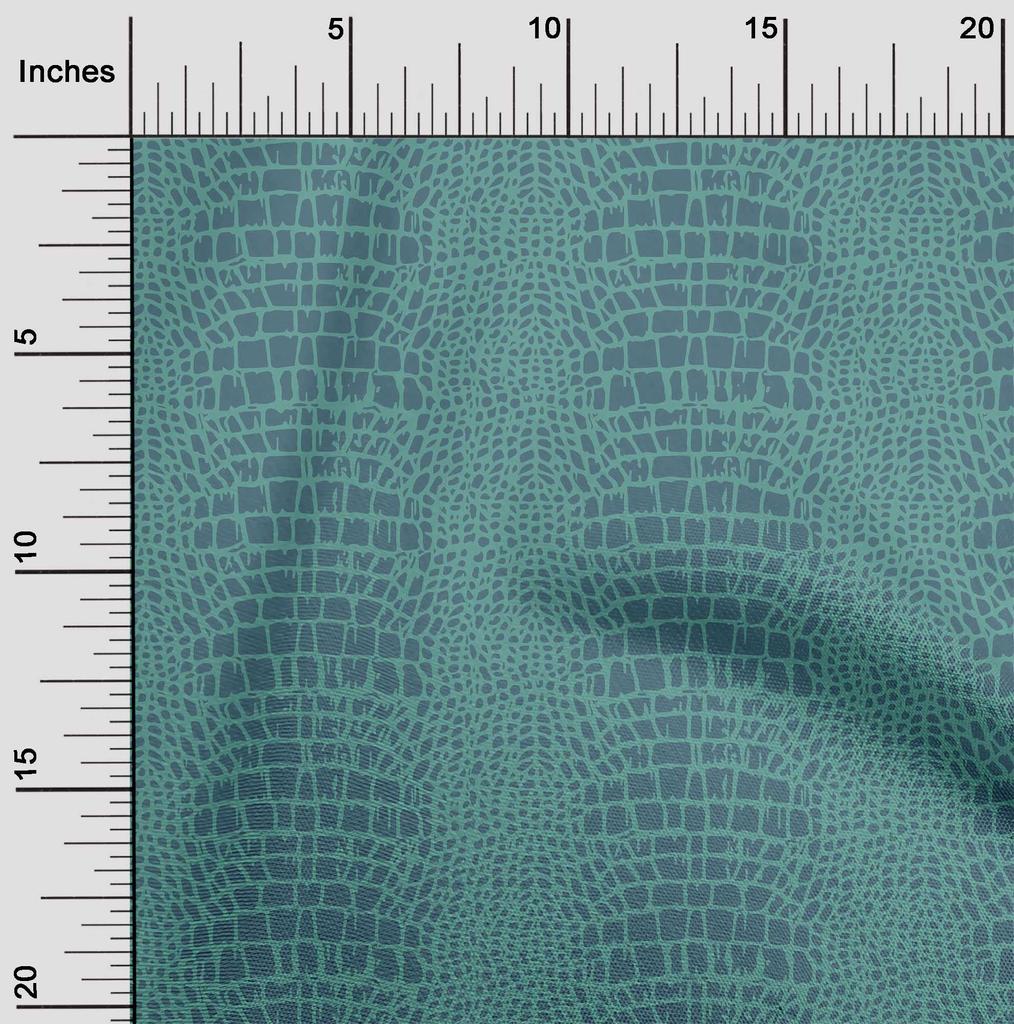 oneOone Хлопковая гибкая ткань лаймово-зеленого цвета, крокодиловая кожа животных, принадлежности для квилтинга, ткань для шитья с принтом в ярдах, 40 дюймов