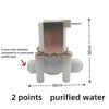 Plastic Normally Closed Solenoid Valve DC/AC Inlet Valve 4/6 External Thread Hose 2/clean Water Control Valve