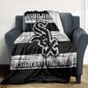 Name Custom Chicago White Sox Print Flannel Blanket High Quality Warm Comfortable Cover for All Seasons Perfect for Gifts Home Decor