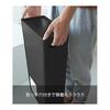 Yamazaki Jitsugyo Toilet Paper Stocker Black Approx. W23XD12.5XH48cm Tower Toilet Storage Shelf Rack 3456