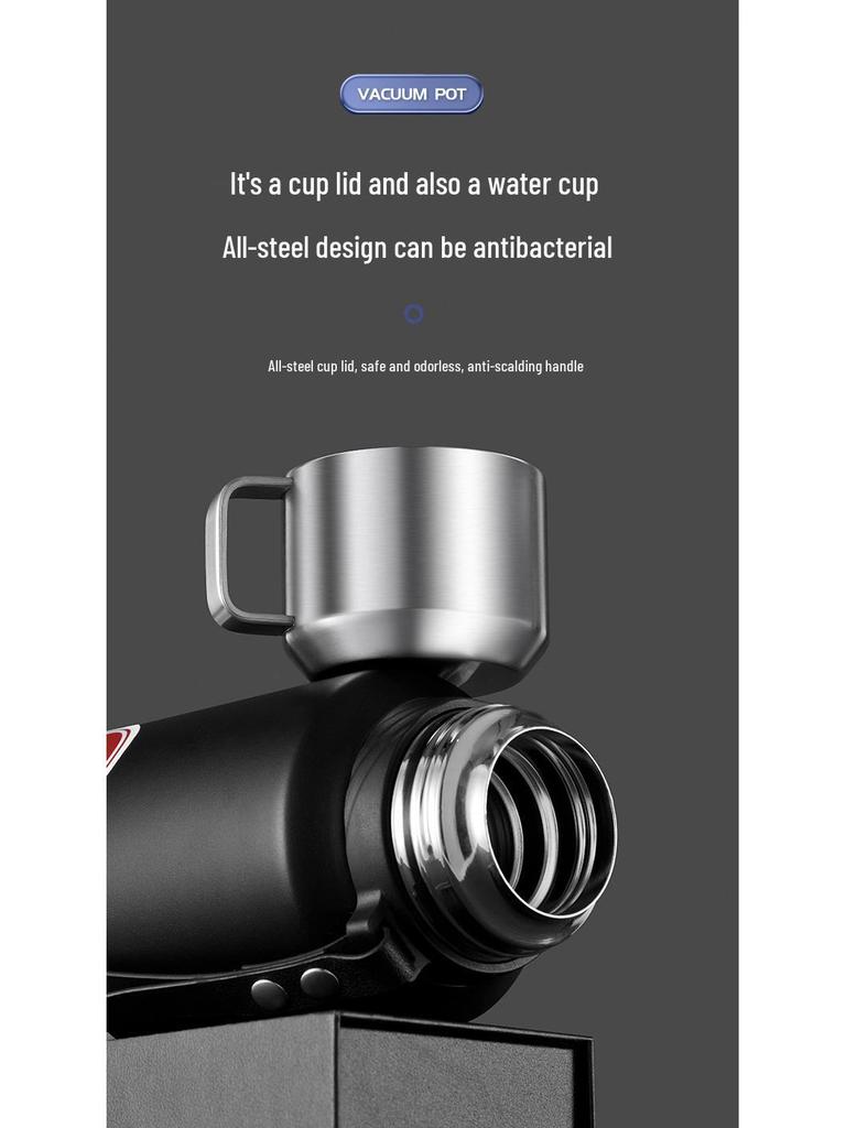 Термобутылка из нержавеющей стали 316 большой вместимости с разделением чая и воды для мужчин и женщин - Идеально подходит для путешествий на автомобиле и занятий спортом