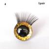 10 Colors Glitter Crystal Eyes 12mm Eyes with Eyelash New Bear Animal Eyes  Doll Accessories