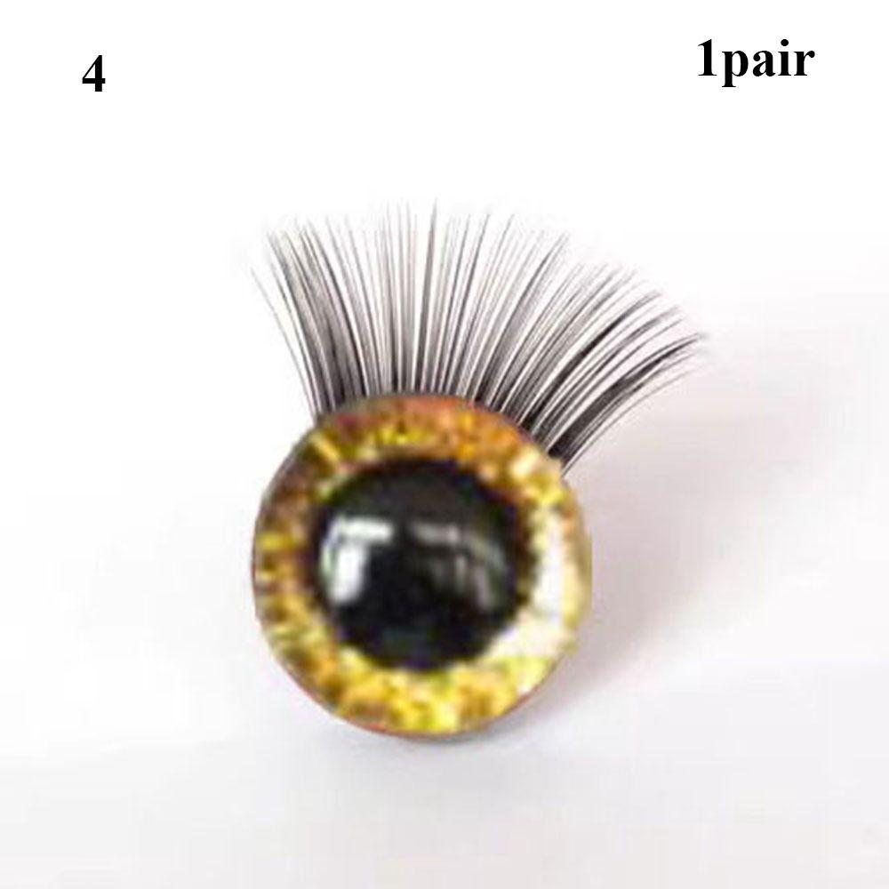10 Colors Glitter Crystal Eyes 12mm Eyes with Eyelash New Bear Animal Eyes Doll Accessories