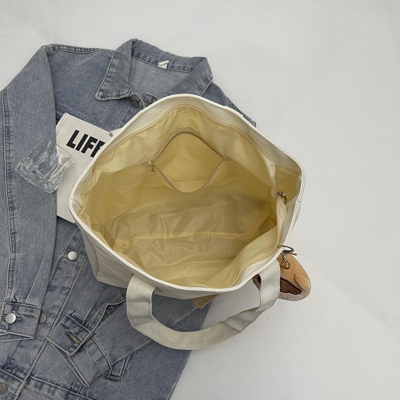 Холщовая сумка-тоут для студентов, сумка на плечо, большая вместимость, сумка для поездок на работу