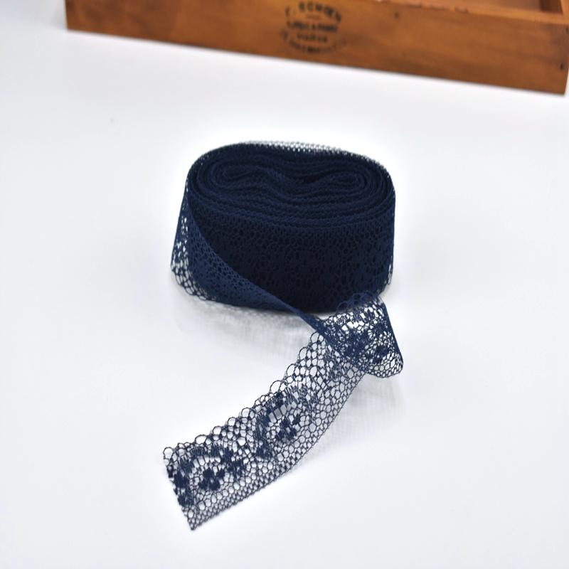 10Yard/Lot Cotton White Lace Trim Fabric Craft DIY Natural Lace Ribbon Sewing Clothing Embroidery Wedding Party Accessories 40mm