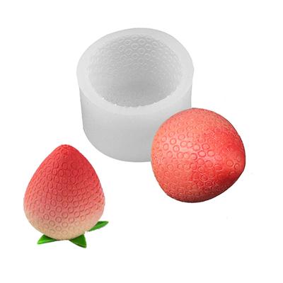 3D-форма клубники, силиконовая гибкая пищевая форма, глина, смола, керамика, конфеты, помадка, конфеты, шоколад, мыло