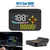 Car HUD Speedometer for All Cars Digital Windshield Projector Auto Electronics Accessories M17 OBD GPS Head Up Display