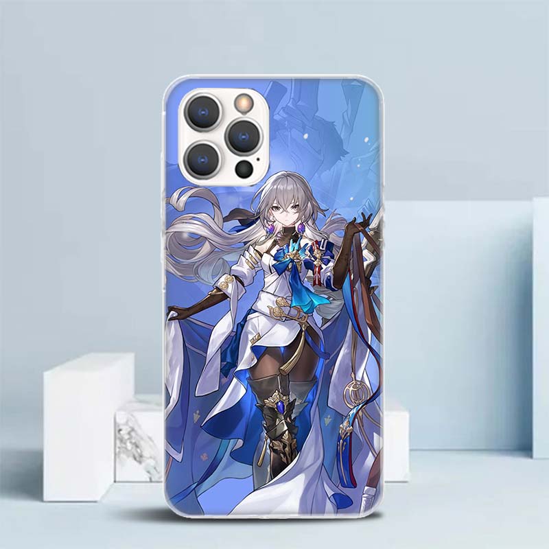 Чехол-бампер Honkai Star Rail Броня Ранд для iPhone 16 17 Air 15 14 Pro Max 16E Чехол для телефона 13 Mini 12 11 7 SE 8 С рисунком Подходящий