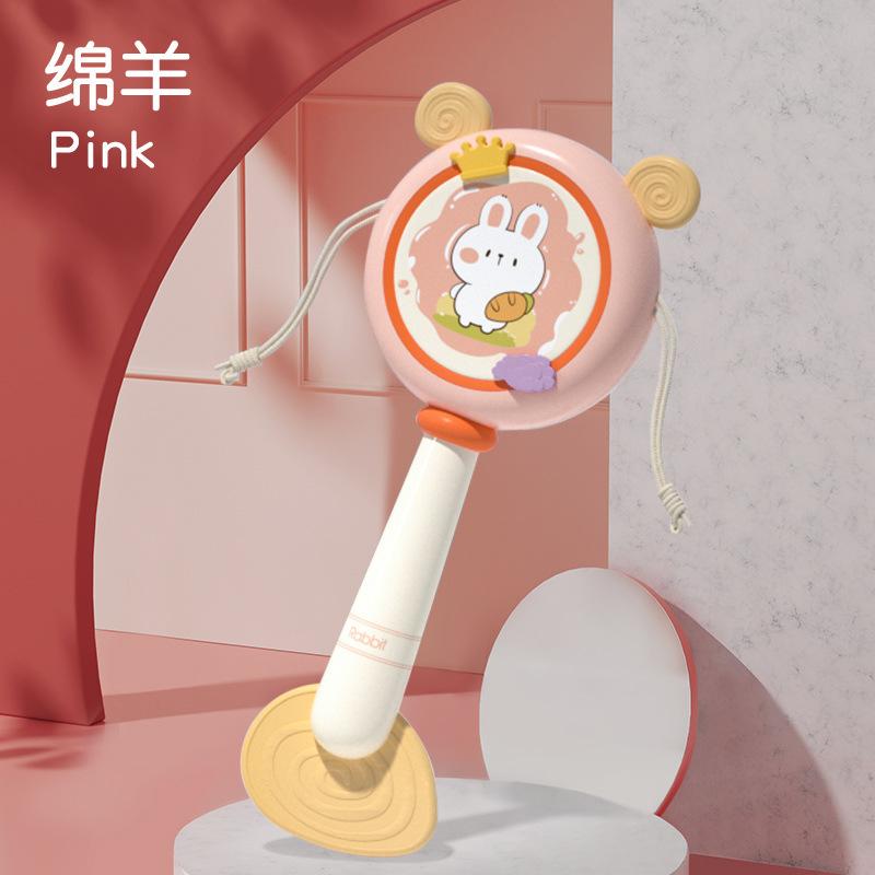 Baby Toys Can Bite Rattle 3 Months Baby Hand Drum Rattle Puzzle Rattle 0-1 Years Old