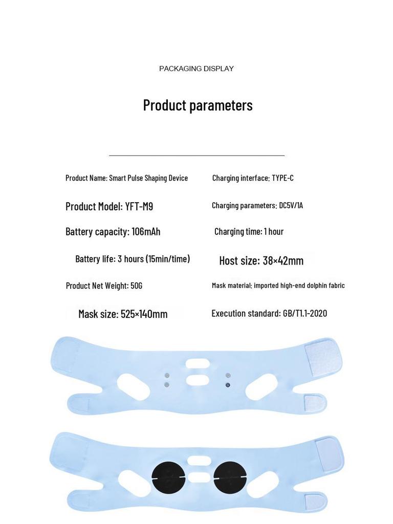 EMS Slimming V-Face Massager: Facial Lifting & Firming Device To Improve Masseter Muscles & Nasolabial Folds.