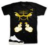 Shirt To Match AJ Retro 11 Gratitude DMP Shoes - Raging Face Sneaker Tee