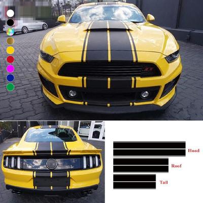Параллельные линии наклейки на автомобиль DIY авто крыша капот хвост виниловые наклейки покрывают царапины водонепроницаемые аксессуары для автомобиля украшения