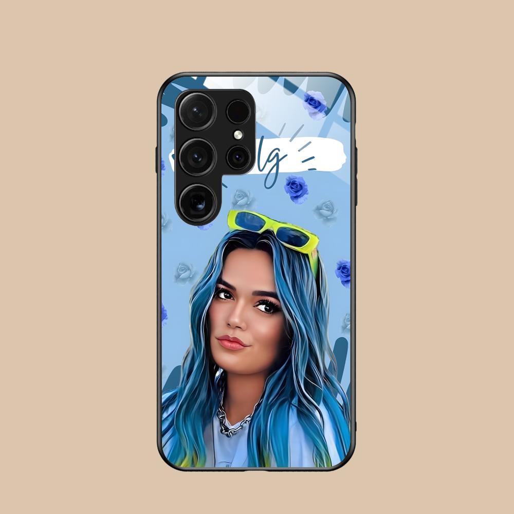 Karol G Латиноамериканский Чехол для Мобильного Телефона для Samsung Galaxy S26 S25 S24 S23 S22 S21 S20 Note20 Plus FE Ultra Стеклянный Цветной Чехол