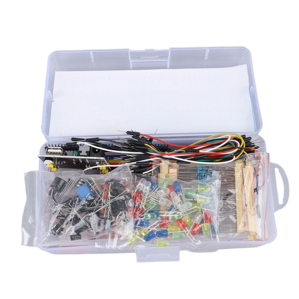 Стартовый набор электроники Веселый ассортимент Компонент для разработки Конденсаторы Резисторы Транзисторы