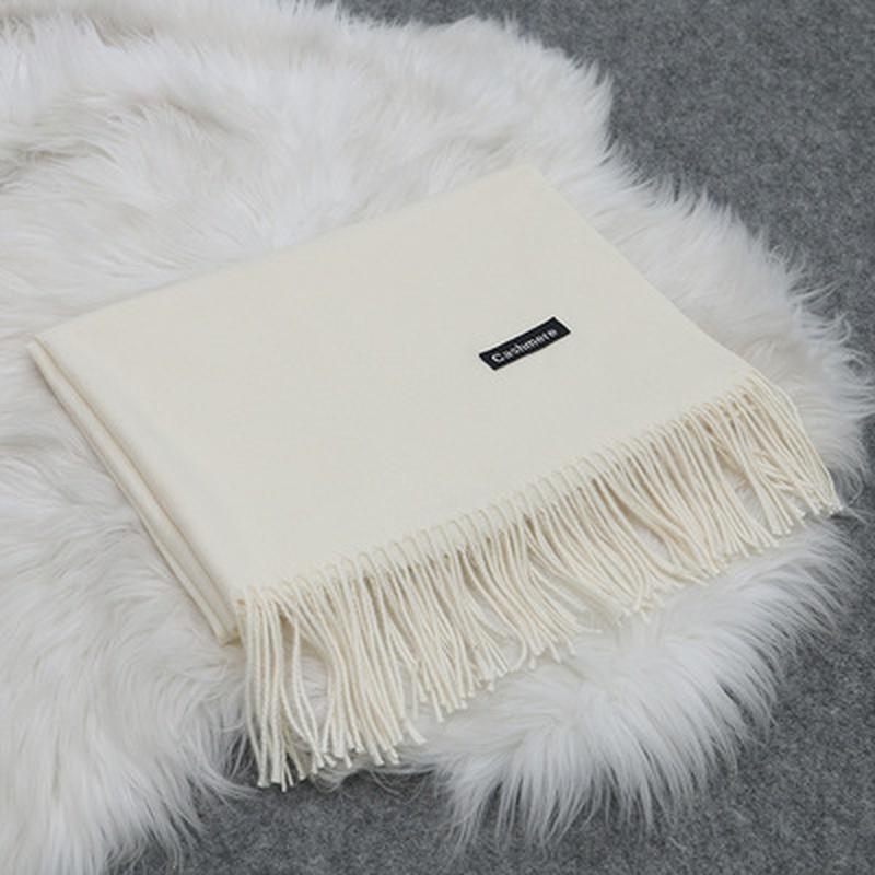 2021 Women Cashmere Scarves with Tassel Lady Winter Autumn Long Scarf High Quality Keep Warm Female Shawl Thicker Men Scarf