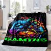 Game Controller Theme Printed Blanket - Perfect for Couch, Bed, Travel & Outdoor Use | Machine Washable, Cozy & Durable.