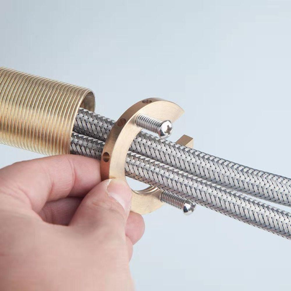 1 шт. Зажимная гайка для смесителя раковины, крепеж с защелкой, противооткручивающаяся шайба, комплект крепежных элементов для крана, латунь, нержавеющая сталь