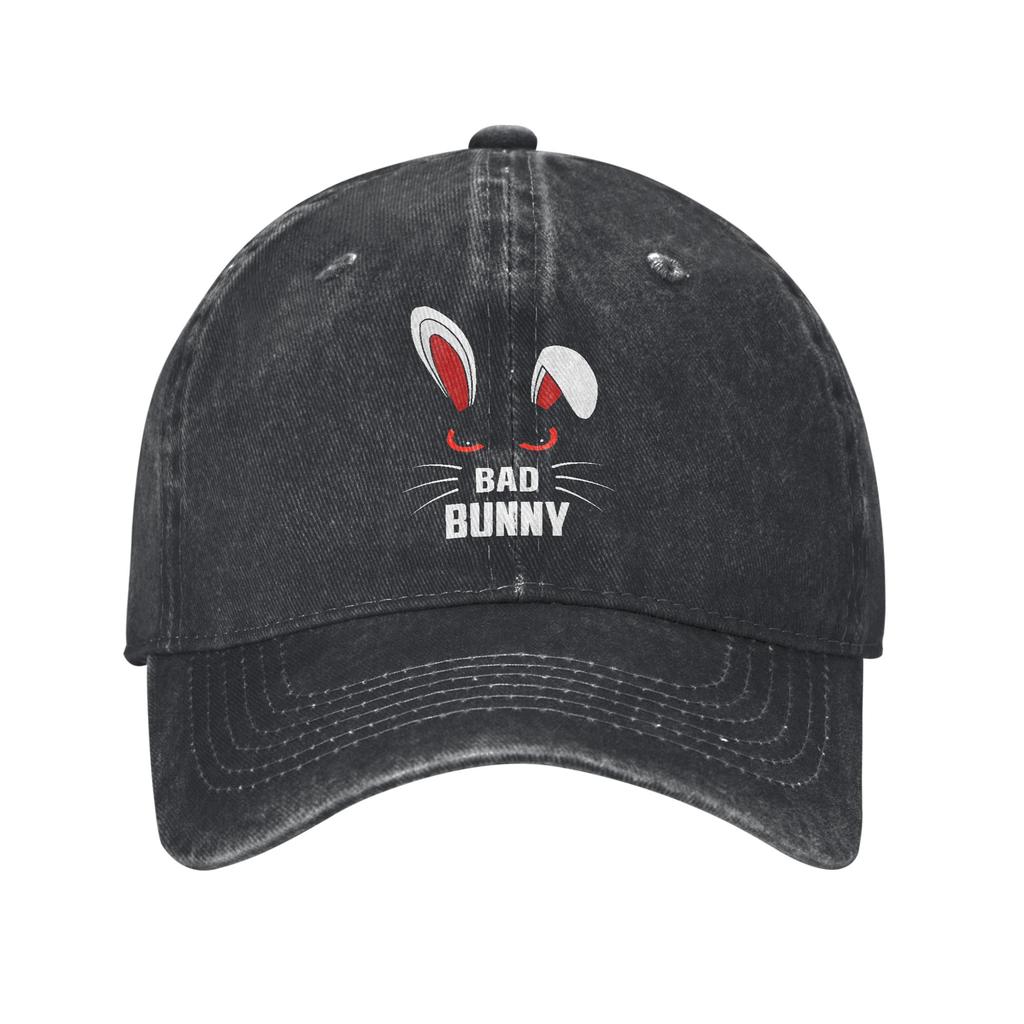 Bad Bunny Scary Rabbit Cool Animal Lover Casual Baseball Cap Trucker Hat Sun Visor Outdoor Snapback Cap Unisex Women Baseball Caps