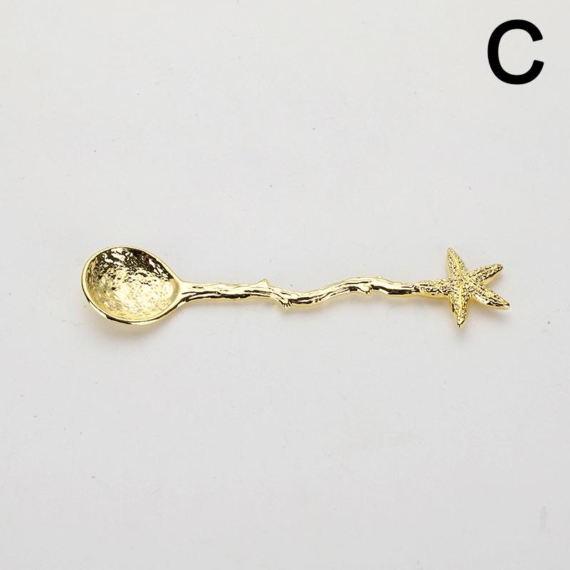 1PC Vintage Spoon Ice Cream Spoon For Coffee Tea Gift For Souvenir Dragonfly Stars Design