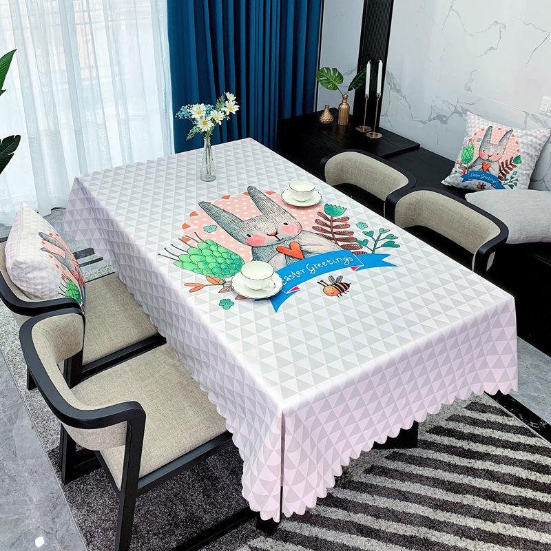 Скатерть в минималистском стиле, художественная водонепроницаемая маслостойкая моющаяся скатерть для стола, бытовой журнальный столик, прямоугольная скатерть