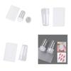Transparent Nail Stamper with Scraper Silicone Stamp for French Nails Manicuring Kits Nail Art Stamping Tool