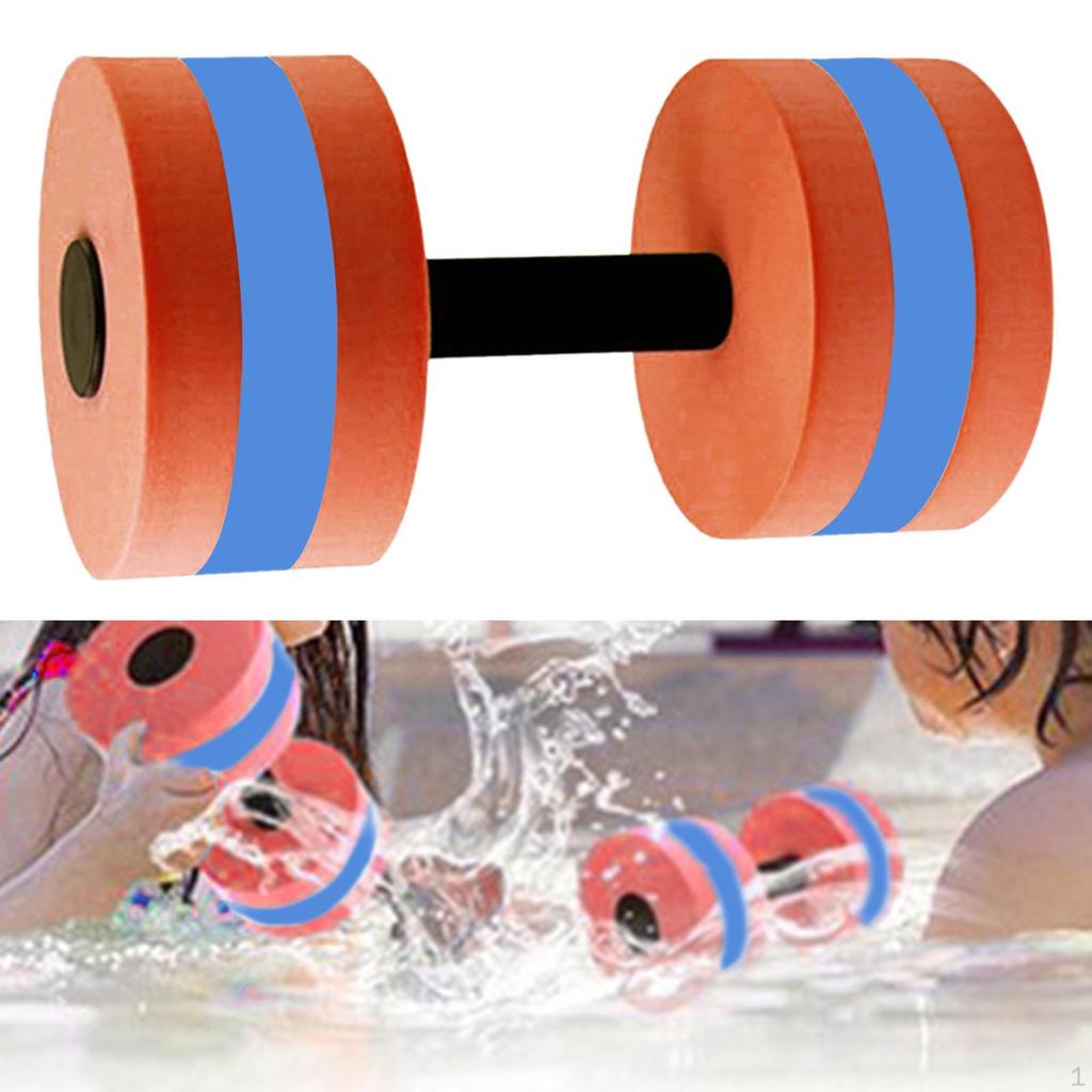 AquaFit Foam Dumbbells - Water Exercise Equipment for Pool Fitness