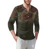 Men'S T-Shirt Street Casual Fashion Long Sleeved Top