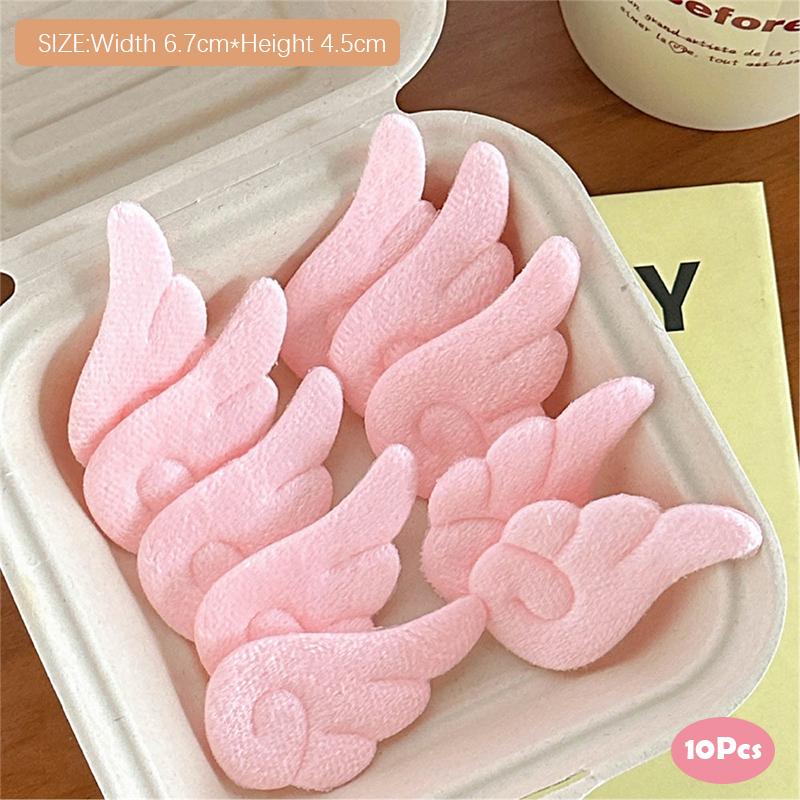 10 шт. милые мультяшные крылья бант звезда крышка карты украшения милые самодельные заколки для волос аксессуары подарок самодельные швейные материалы