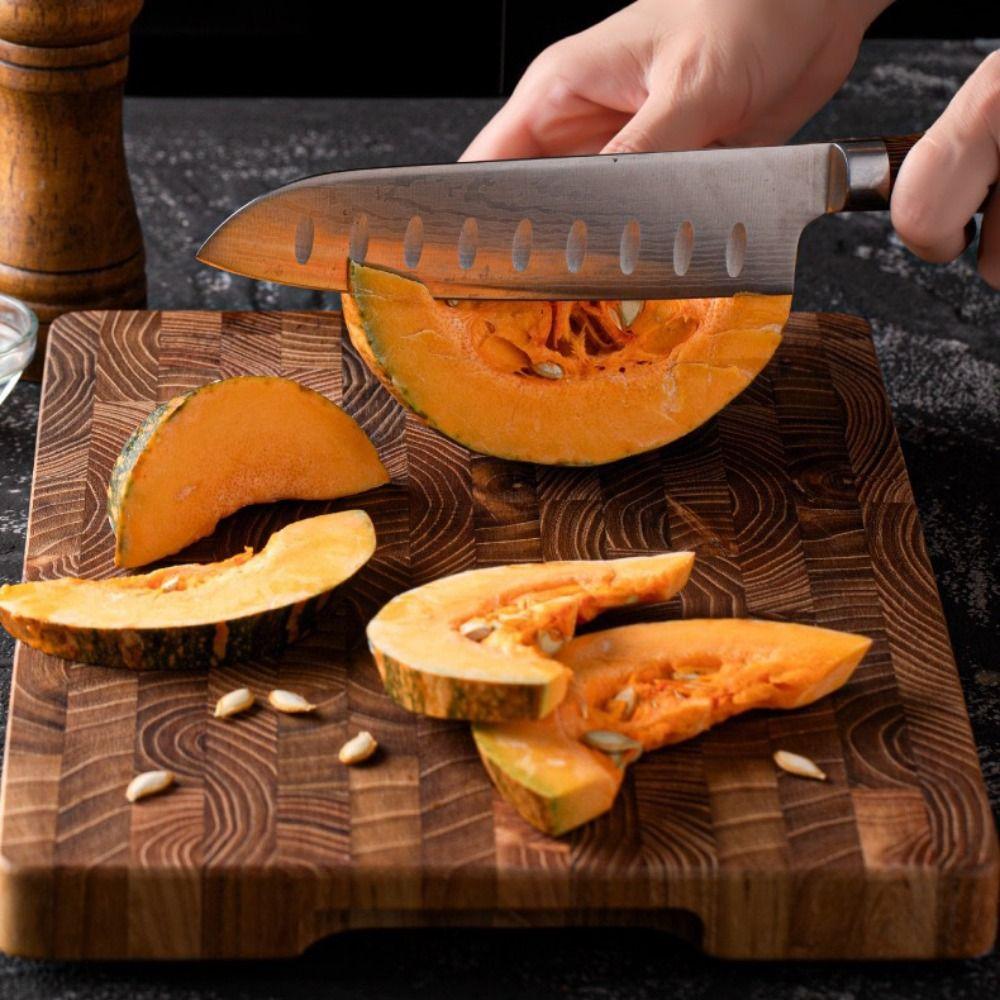 Thickened Teak Wood Cutting Board Rectangular Charcuterie Board Chopping Block Chef
