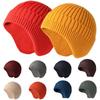 2020Warm Winter Autumn Trooper Aviator Hat with Earflaps Men Women Ear Protection Fleece Hat Knit Skull Ski Beanies Stylish Beanie