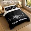 3Pcs Bedding Set Custom Name Text, 1 Sheet 2 Pillowcases Home Bed DecorManchester City