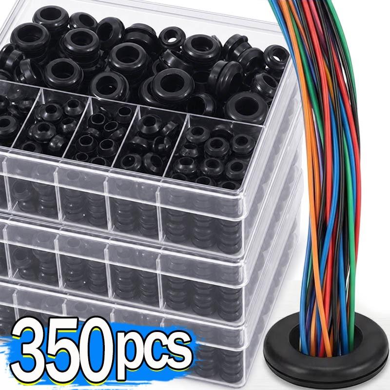 Rubber Grommet Assortment Kit Wiring Blanking Grommet Plumbing Gasket Electrical Conductor Cable Wire Washer Firewal Hole Plug