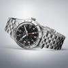 SEIKO Automatic Watch 5 Sports Collection Sports Stainless GMT Hands 100M Water Men's - - Men's Watch, Steel, - Resistant, Black, Casual.