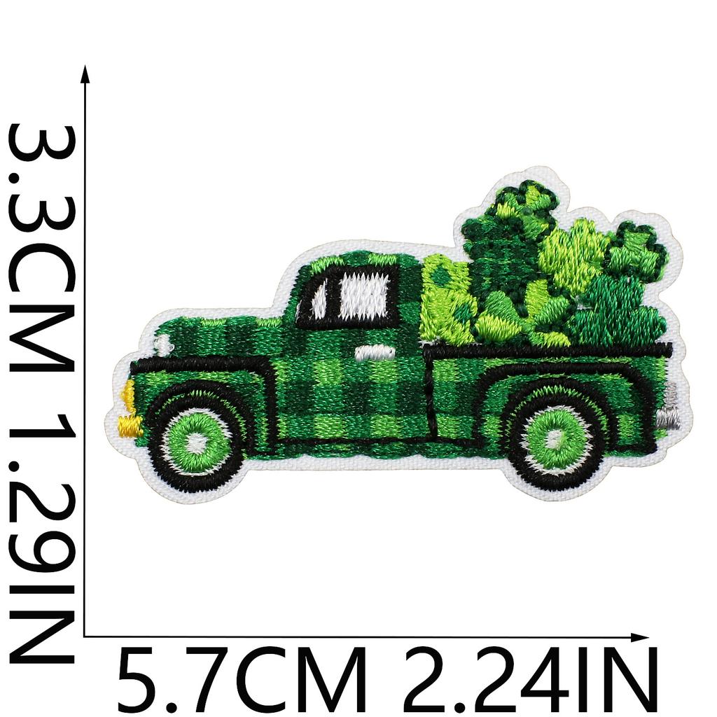 Clover Series Embroidery Cloth Sticker Holiday Clothes Decoration St. Patrick'S Day Patch Sticker Car Rainbow Chapter Boy
