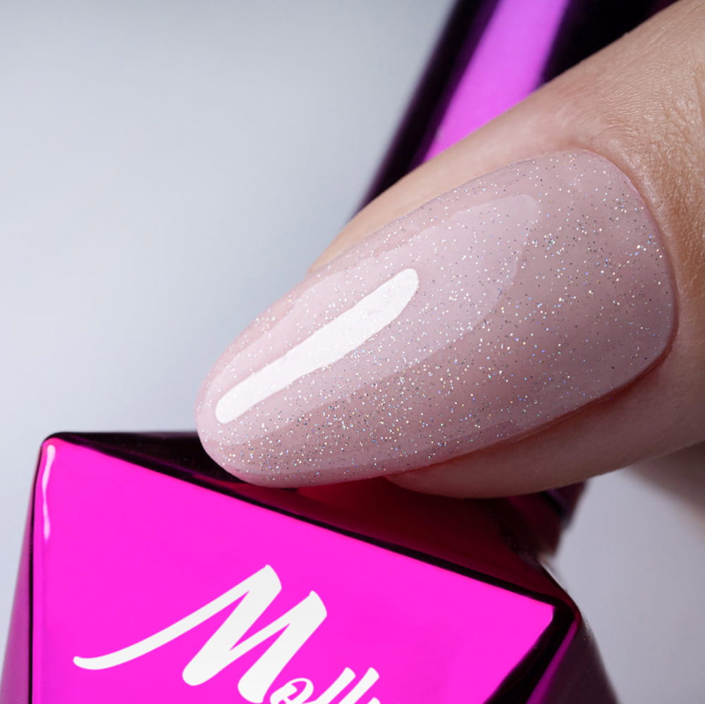 Top Led/Uv No Wipe Brokatowy Molly Nails Sparkle Top Star 10G