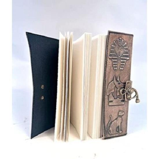 Egypt Theme Leather Journal Handmade Writing Notebook Travel Diary Daily Notepad