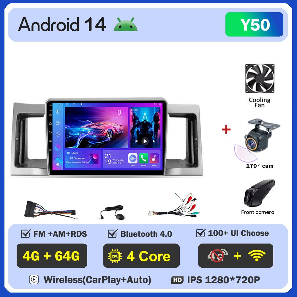 Автомобильный видеоплеер для Geely SC7 2011-2015 Carplay Android 14 авто радио интеллектуальная система GPS навигация сенсорный экран 5G Wifi