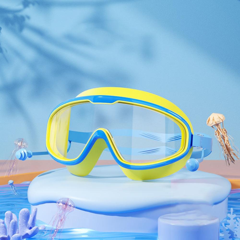 Waterproof Swimming Goggles Large Frame Water Racing Glasses Elastic Diving Eyewear Diving