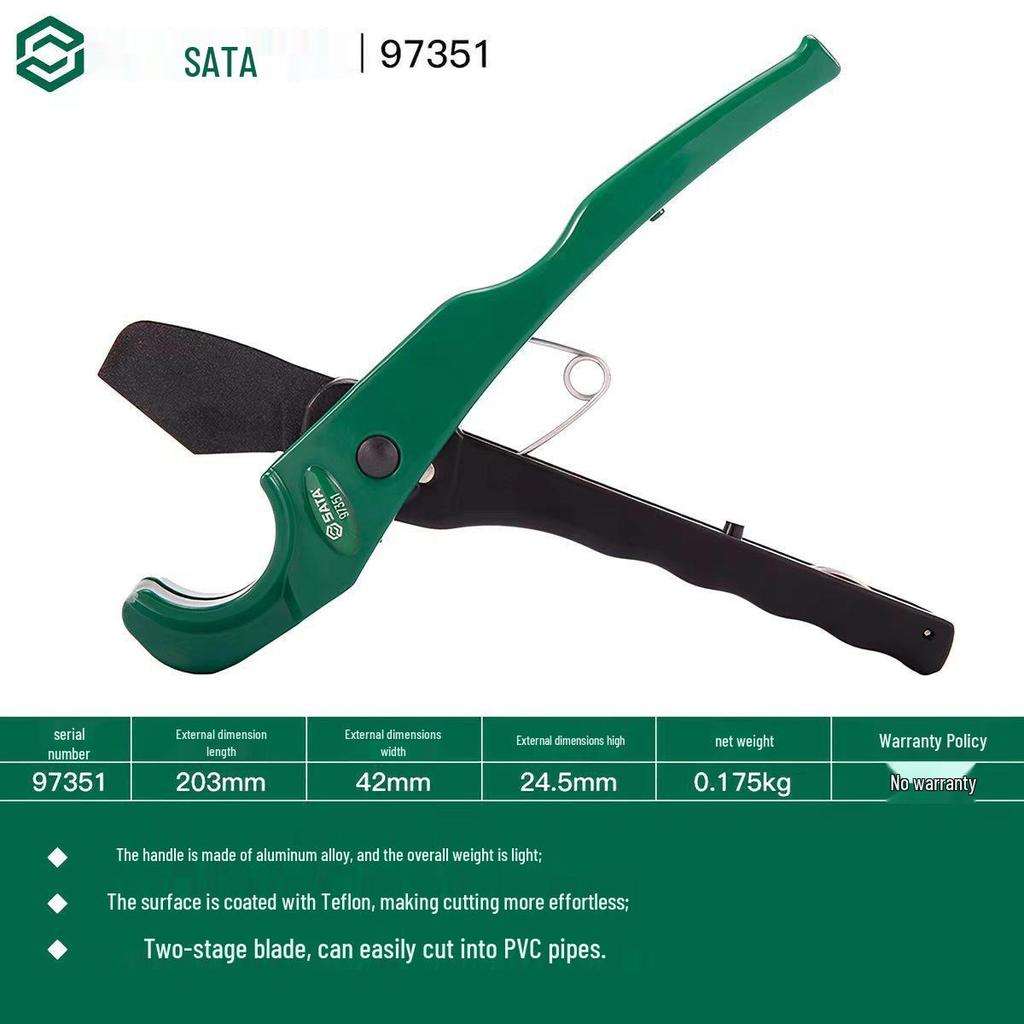 SATA 97351 Быстрорежущий инструмент для труб ПВХ, ППР и ПЭ